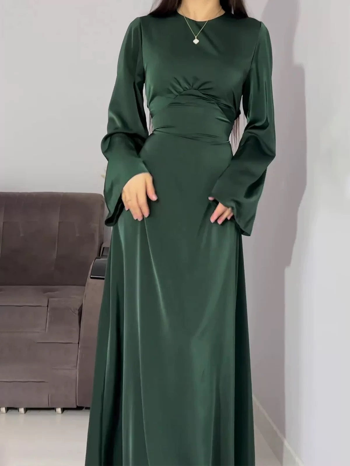 Shania satin Abaya