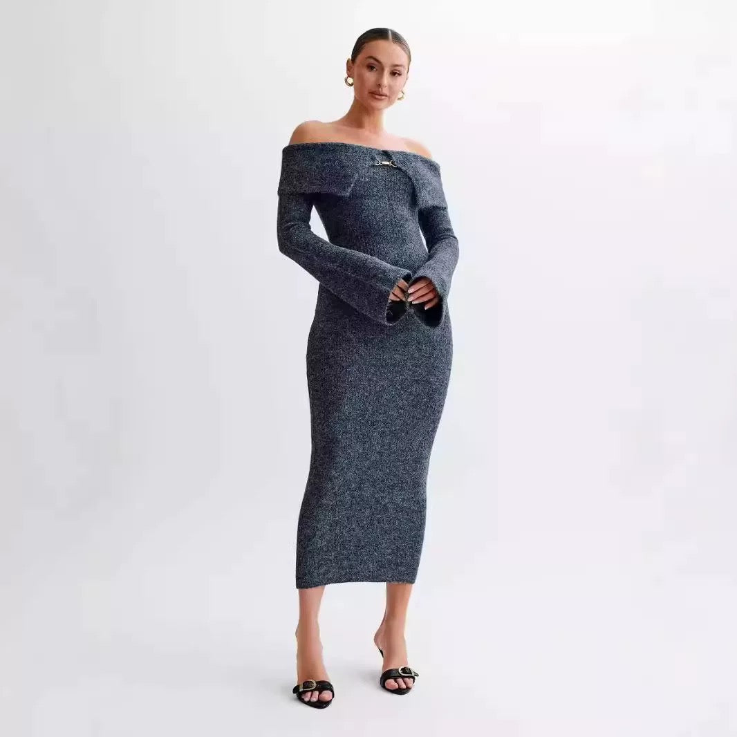 Off-Shoulder Knit dress