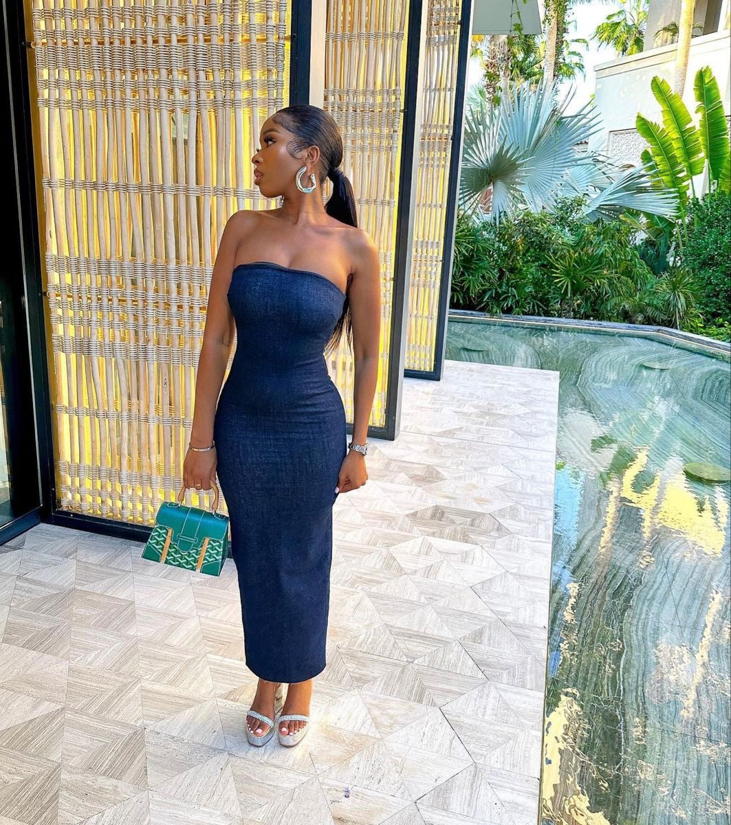 Maxi jeans dress