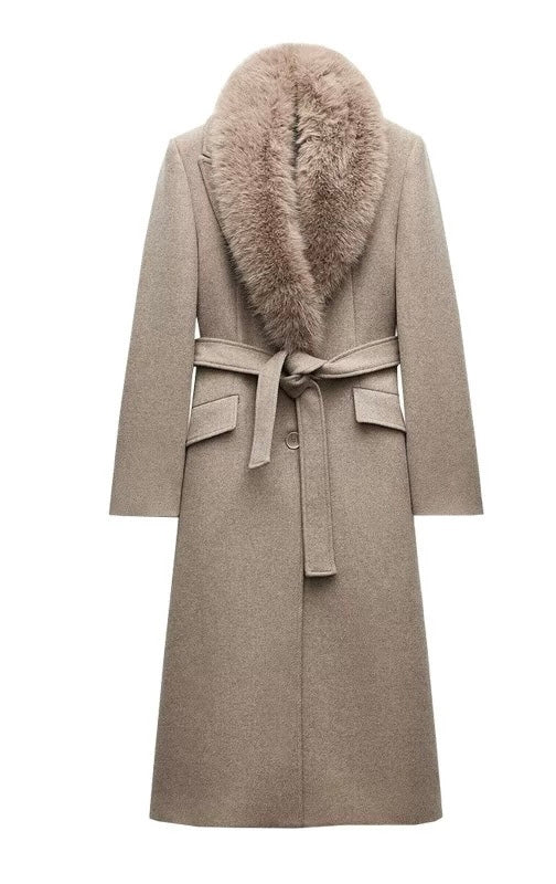 Talia coat with fur jacket