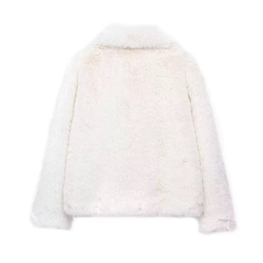 Lamara fur jacket white