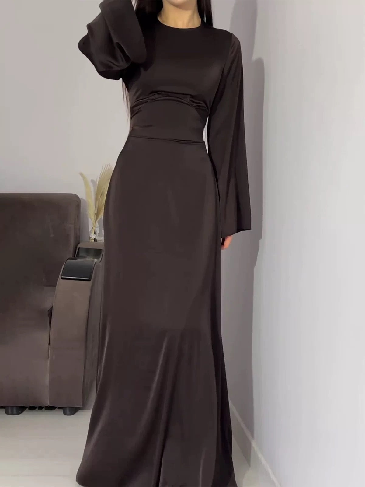 Shania satin Abaya