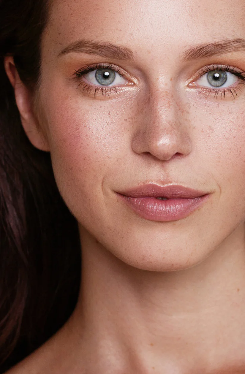Natural skin portrait for personal skin analysis